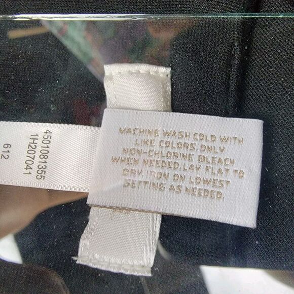 Chicos Black Sheath Dress with Exposed Silver Zipper Size 2 Large - Picture 8 of 13